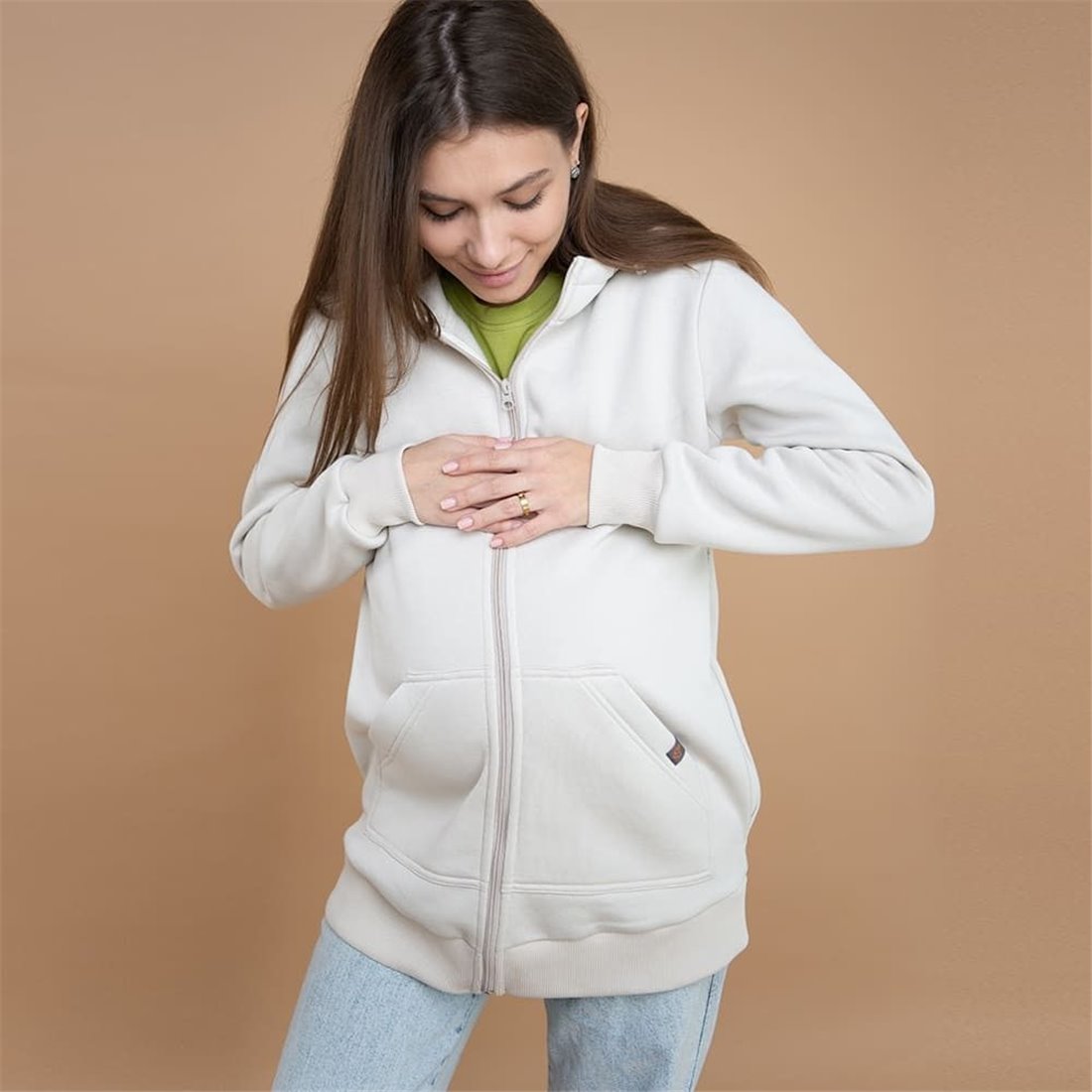 Sudadera de Maternidad y Porteo Love and Carry - Sésamo