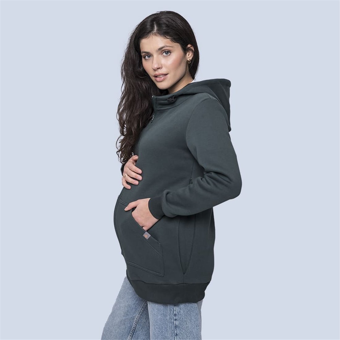 Love and Carry Maternity and Carry Hoodie | Emerald