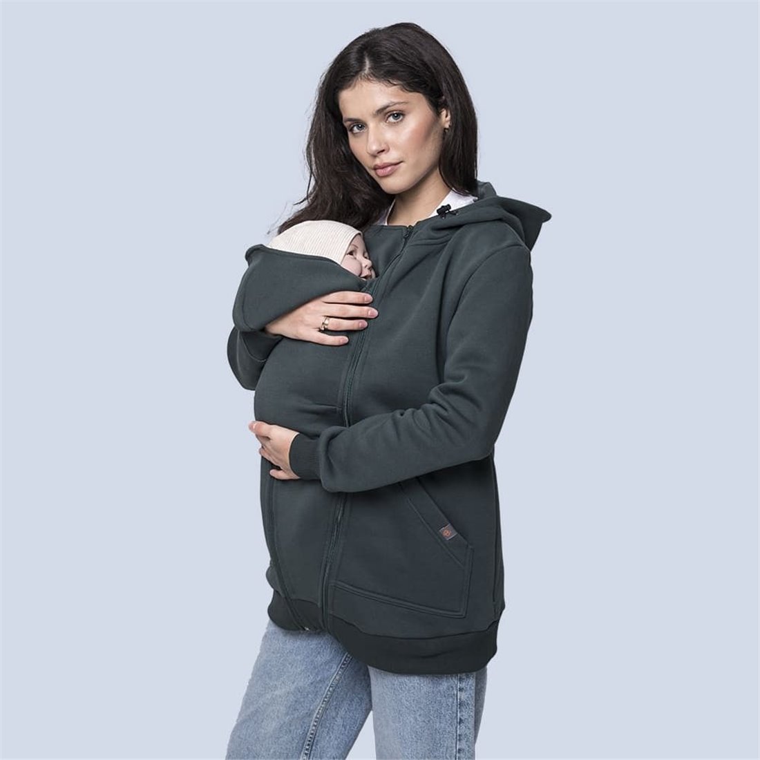 Sudadera de Maternidad y Porteo Love and Carry | Emerald