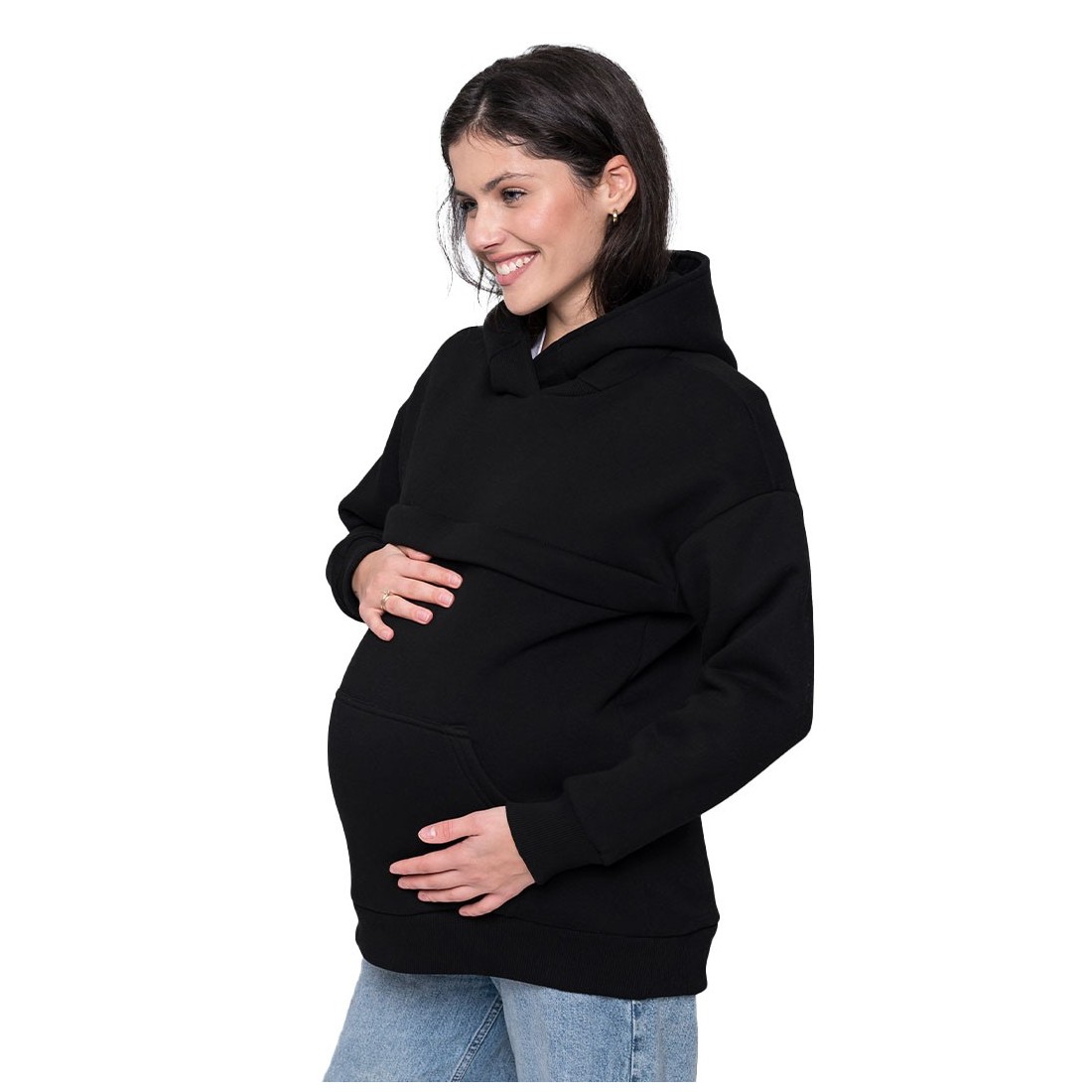 copy of Love and Carry Maternity and Nursing Sweatshirt | Black