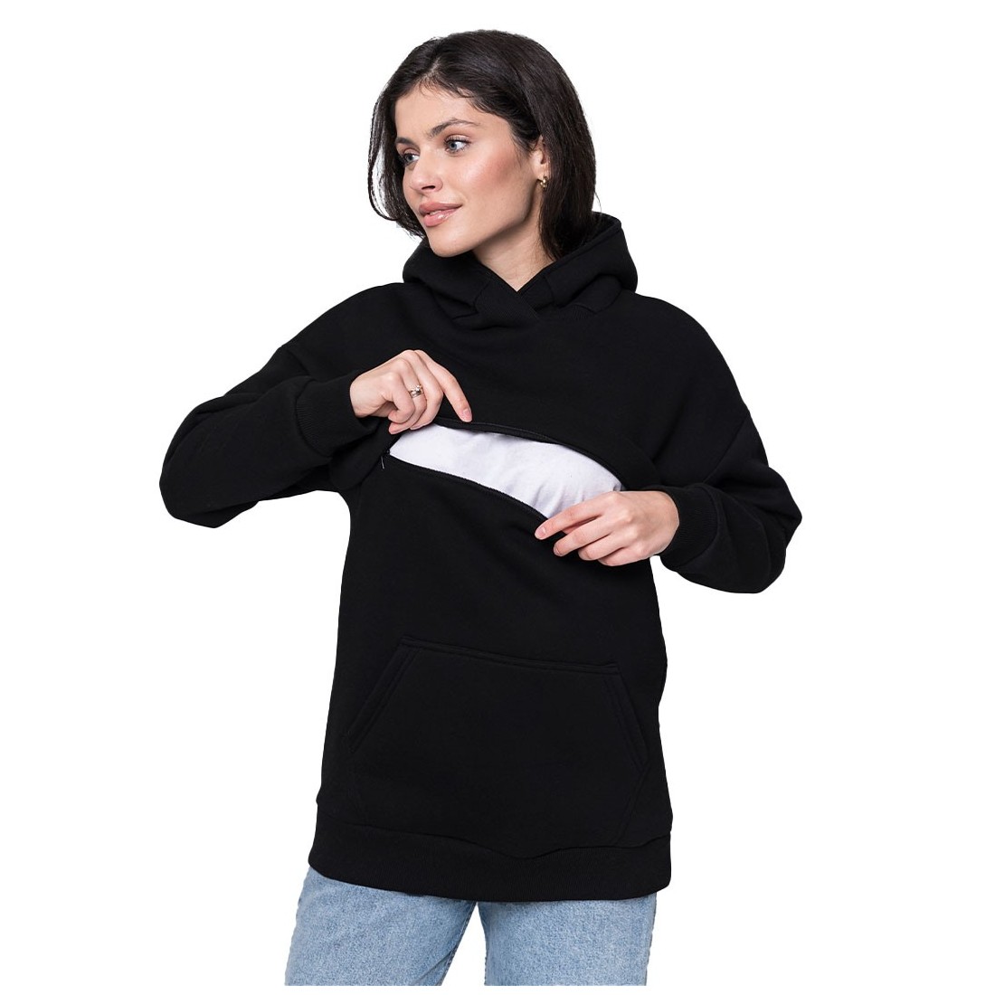 copy of Love and Carry Maternity and Nursing Sweatshirt | Black