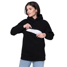 copy of Love and Carry Maternity and Nursing Sweatshirt | Black 2