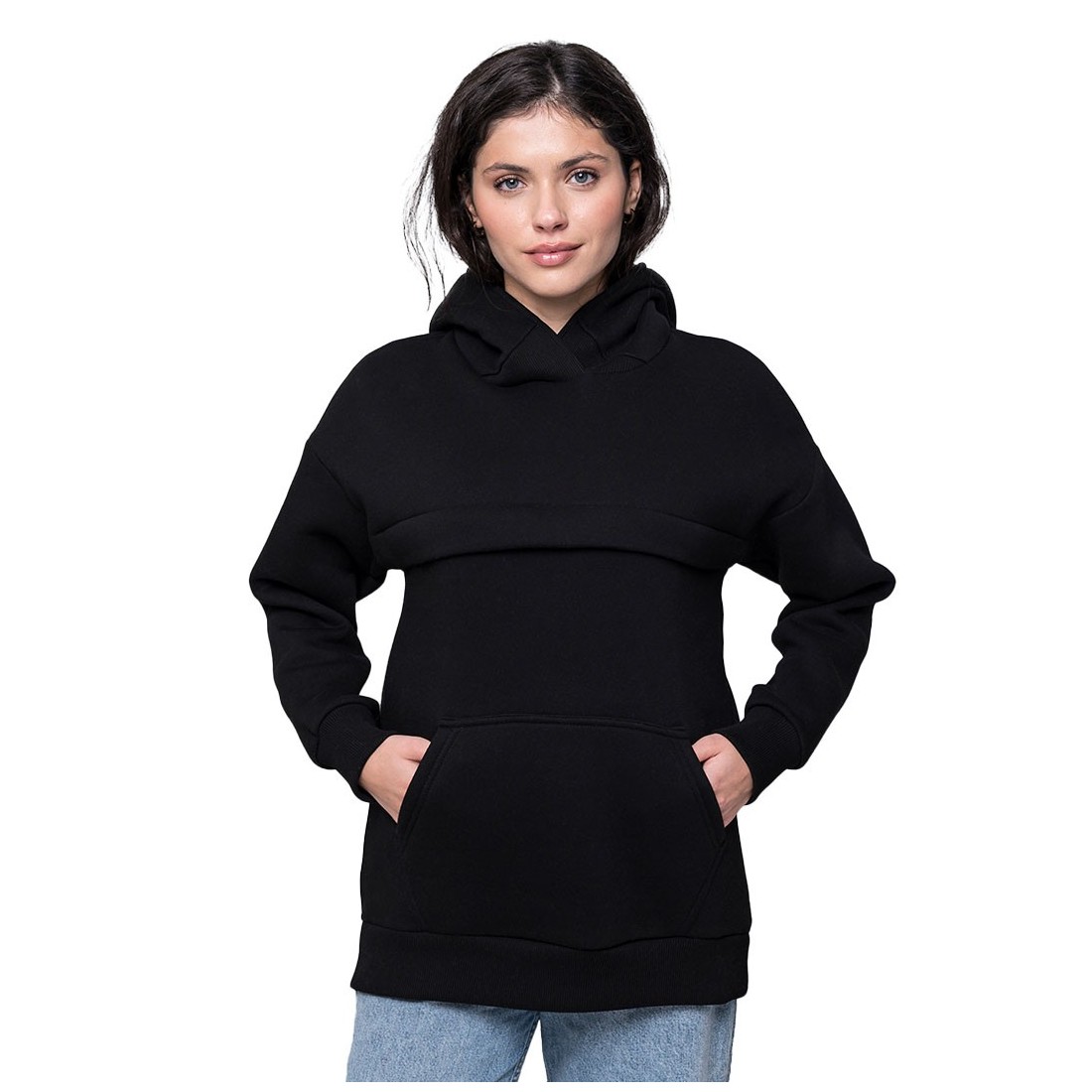 copy of Love and Carry Maternity and Nursing Sweatshirt | Black