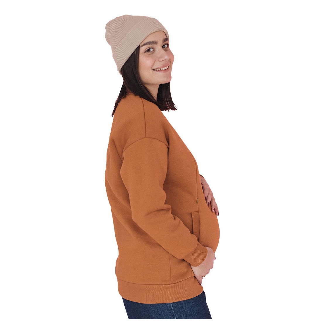 copy of copy of Love and Carry Maternity and Nursing Sweatshirt | Black